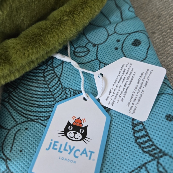 Rare Jellycat Timmy Turtle Stuffed Animal: 11" Ultra-Soft Plush W/ Dust Bag USA - Picture 5 of 7